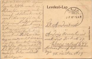 1917 Baja, Éjfél után rövid az élet, mulatni kell, Lövenstein frigye és Sternfeld V. üzlete. Wurmfel...