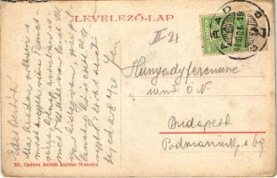 1908 Miskolc, Laczikonyha (lacikonyha). Gedeon András kiadása (szakadás / tear)