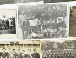 cca 1948-1961 Balogh István labdarúgó (kapus) hagyatékból 12 db futball témájú fotó (közte Ganzvill ...
