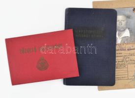 1943-1967 Molnár Vendel 3 db fényképes igazolványa: Fémáru, Fegyver- és Gépgyár Rt. munkásigazolvány...