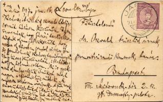 1917 Jászó, Jászóvár, Jasov; Prépostsági kert részlet. Szili János kiadása / garden of the abbey (fl...