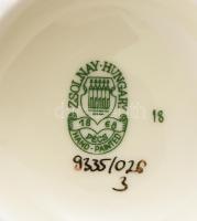 Zsolnay pillangó mintás váza. Kézzel festett, jelzett, hibátlan 19 cm