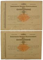 1911. Budapest "Kisbirtokosok Országos Földhitelintézete" 4 1/2%-os záloglevele 10.000K-ról, magyar, német és francia nyelven, szárazpecséttel (2x) közeli sorszámokkal T:F