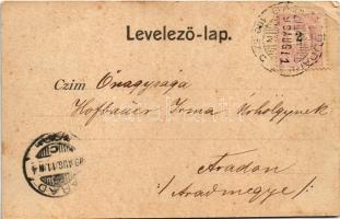 1899 (Vorläufer) Báziás, kikötő télen, gőzhajók és kotrógép. Th. Hepke kiadása / port in winter, ste...