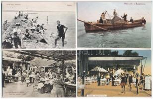 BALATON - 8 db modern reprint képeslap