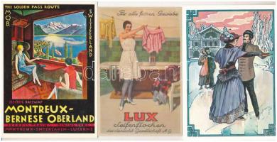 8 db MODERN reprint reklám képeslap / 8 modern reprint advertising postcards