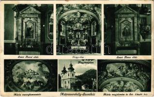 1937 Mátraverebély-Szentkút, Szent Antal oltár, kegyoltár, kegytemplom belső, Mária mennybemenetele és megjelenése, Szt. László kép (EB)