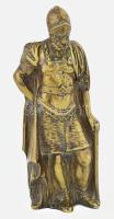 Király figura. Réz figurális bútordísz. 15 cm