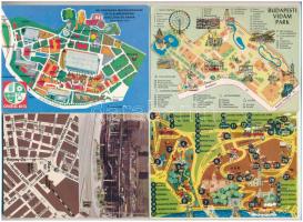 Budapest - 10 db MODERN térképes képeslap / 10 modern map postcards