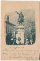 1900 Miskolc, Kossuth szobor. Lővy József fia kiadása