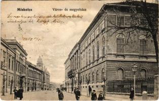 1905 Miskolc, Város- és megyeháza (szakadás / tear)