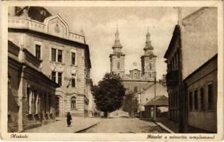 1938 Miskolc, Részlet a minorita templommal + titkosírás