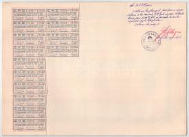 Hajdúböszörmény 1924. "Hajdúböszörményi Kötszövőgyár Részvénytársaság" 25 részvénye összes...