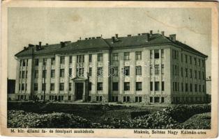 Miskolc, M. kir. állami fa- és fémipari szakiskola, Soltész Nagy Kálmán utca (Rb)