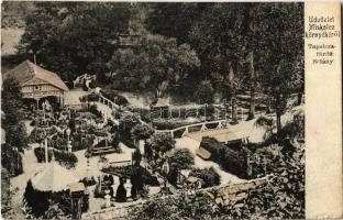 Miskolctapolca, Tapolcafürdő; sétány (vágott / cut)