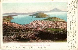 1902 Mali Losinj, Lussinpiccolo; dal Monte Umpiliak (EK)