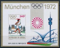 1972 Nyári Olimpia, München vágott blokk / imperforate block Mi 10