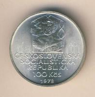 Csehszlovákia 1978. 100K Ag "VI.Károly halálának 600. évfordulója" T:2+
