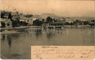 1903 Abbazia, Opatija; vom Meer / sea (fa)