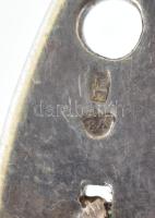 Ezüst (Ag) designer ékszer szett tigrisszemmel. gyűrű, medál. Mind jelzett, mesterjegyes Össz br 63 ...