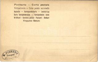 1907 Abbazia, Opatija; fürdőzők a tengerben / bathing in the sea, beach. H. Porkert photo