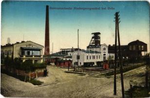 Dolní Jiretín, Niedergeorgenthal (Most, Brüx); Zentrumschacht / mine, industrial railway (EM)