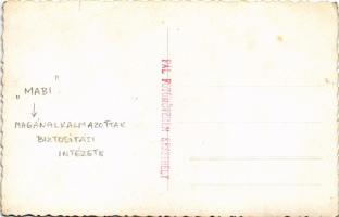 1940 Keszthely, MABI üdültetés IV. csoport. Pál Fotóműterem photo (kis szakadás / small tear)