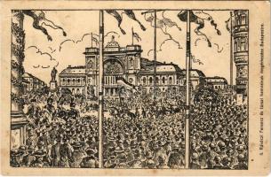 1942 II. Rákóczi Ferenc és társai hamvainak megérkezése Budapestre (EK)