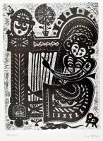 Papp György metszetei. 15 metszet (a 17 ből) DEDIKÁLT 35x24 cm