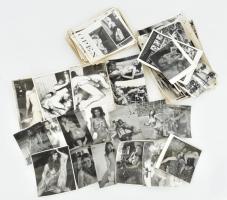 Retró erotikus és pornó fotó tétel, össz. 113 db, vegyes méretben és állapotban