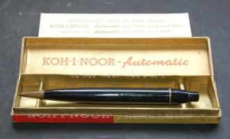 Régi KOH-I-NOOR - Automatic márkájú tollceruza grafittal, eredeti dobozában és használati útmutatójával / Old Push-Pencil with guide of use and in original box