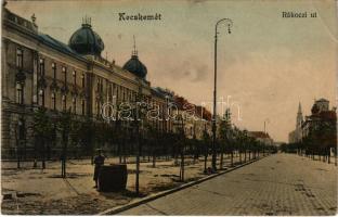 1913 Kecskemét, Rákóczi út. Fekete (Schwartz) Soma kiadása (EK)