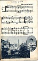 1913 Kecskeméten egy almafa. Szél Nándor kiadása, kottás lap (EK)