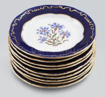 9 db Zsolnay tálka. Matricás, jelzett, hibátlan 8 cm