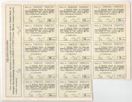 Budapest / Újpest 1923. "A Victoria Bútor és Faárugyár Részvénytársaság" 25db részvénye eg...