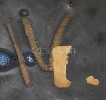 Tófej nagy méretű mázas kerámia váza. Jelzett, hibátlan 35 cm