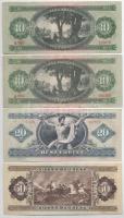 1962. 10Ft (2x) + 1975. 20Ft + 1986. 50Ft T:F közte szép papír