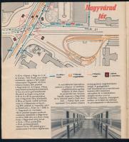 cca 1977 Az M3-as metrót népszerűsítő kiadvány, képekkel, térképekkel, 16p