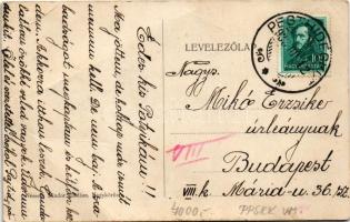 1933 Nagykőrös, Uborka vásár, piac, teherautó. Németh Sándor kiadása (fa)