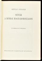 Révay József: Séták a római Magyarországon. Bp., [1943], Franklin-Társulat, 347+(1) p. + 24 (fekete-fehér képek) t. Első kiadás. Aranyozott gerincű félvászon-kötésben, a borítón és a gerincen némi kopással.