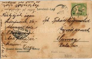 1906 Sümeg, Darnay Kálmán múzeuma, belső. Horvát Gábor kiadása (fl)