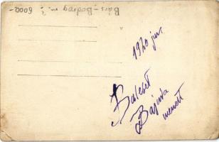 1920 Baja, felborult autóbusz a város felé menet, baleset. photo (EK)