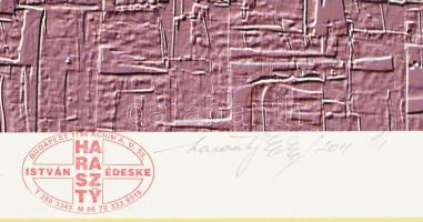 Haraszty István (1934-2022): Struktúrák (cím nélkül), 2011.Computer print, papír, jelzett, számozott...
