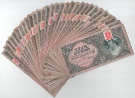 1945. 1000P (30x) mindegyik "MNB" bélyeggel T:F közte szép papír és kisebb anyaghiány Adamo P22e