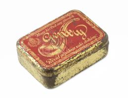 Gentry, pipadohányos fém doboz, kopott, 10x7x3 cm
