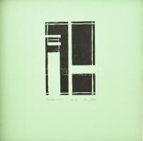 Szerencs 31. grafikai mappa: Geometrikus-absztrakt alkotások, klf. alkotóktól, össz. 31 db mű. Klf. ...