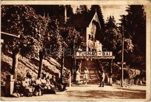 Tusnád-fürdő, Bai Tusnad; vasútállomás / Gara / railway station (EK)