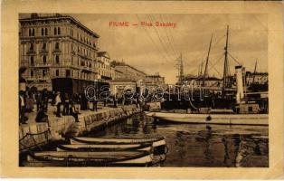 1910 Fiume, Rijeka; Riva Szapáry, Cafe (EK)