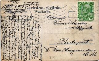 Pola, Pula; Giardini / garden and tram / park és villamos. Josef König K.u.K. Kriegsmarine Maschinen...