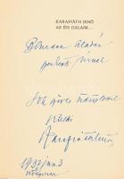Karafiáth Jenő: Az én dalaim. DEDIKÁLT! Bp., 1937, Singer és Wolfner. Kiadói papírkötés, kopottas ál...